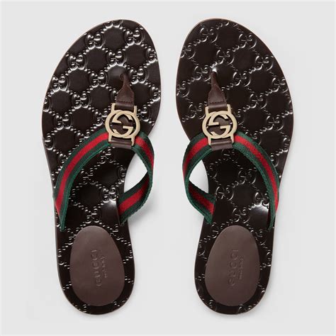 gucci women's kika thong sandals|Slides for Women .